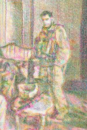 Stephen Andrews, Soldiers In The Palace (detail, 2003)